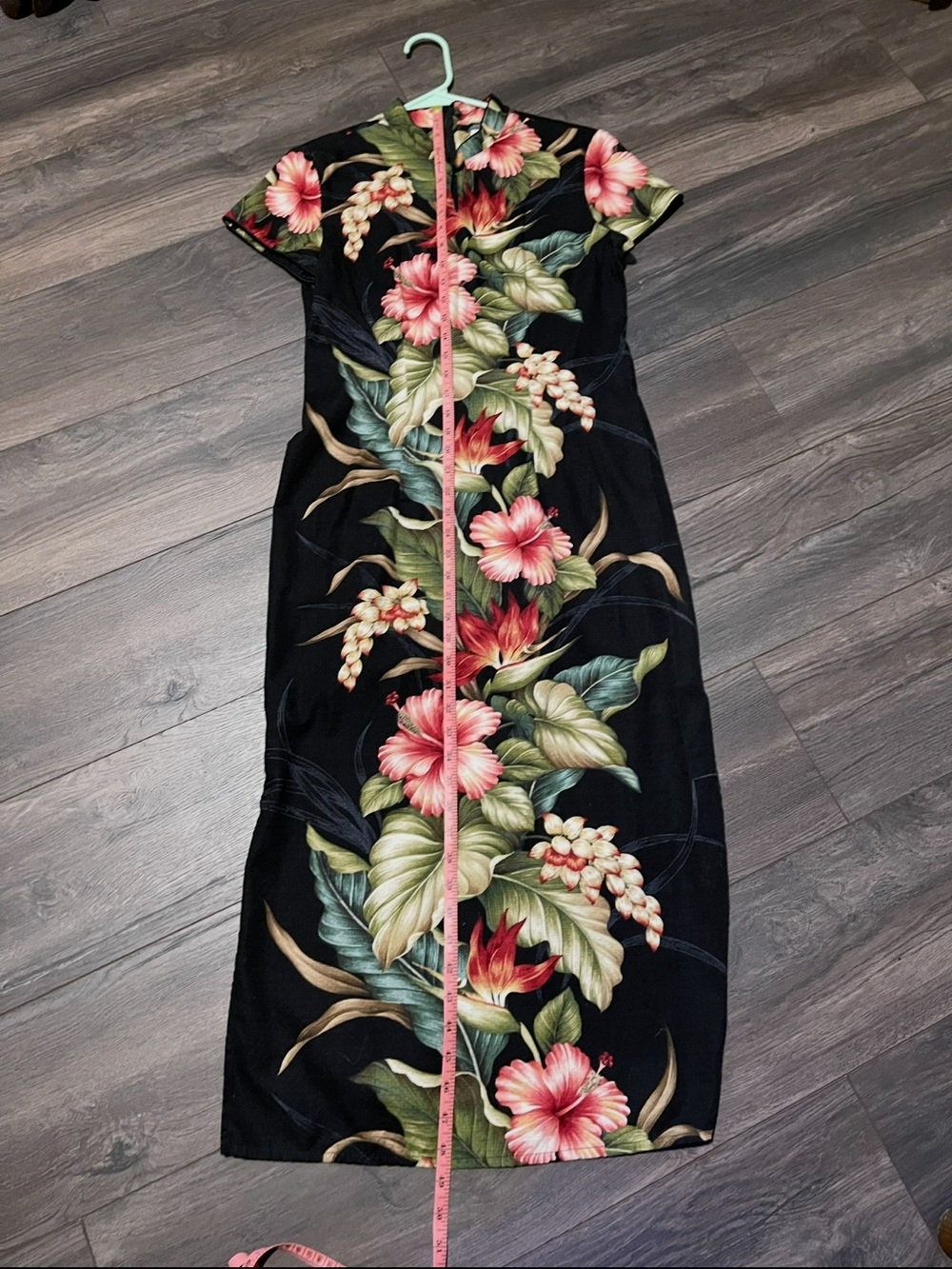 Iolani Brand Hawaiian Tropical Aloha floral Maxi Dress, Size small. - Picture 6 of 10